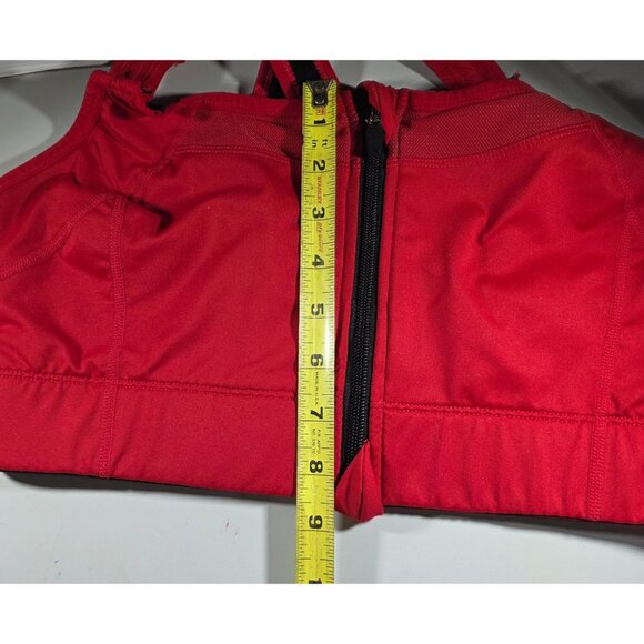 Constantly Varied Gear Womens Red Zip Front Sports Bra Medium fitness exercise - Picture 5 of 5